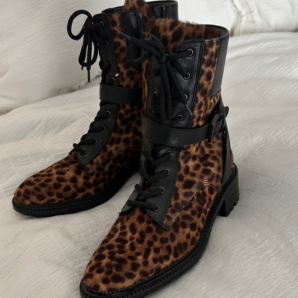 Size 10 Aquatalia Animal Print Boots.